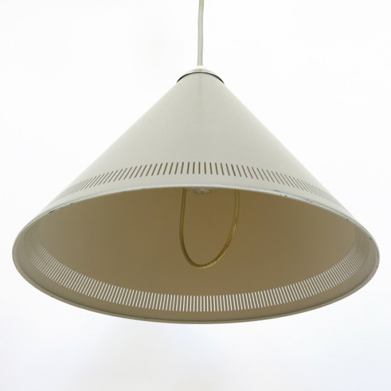 Kegle conical rise-and-fall pendant light produced by Lyfa, 1950s