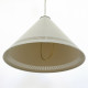 Kegle conical rise-and-fall pendant light produced by Lyfa, 1950s
