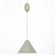 Kegle conical rise-and-fall pendant light produced by Lyfa, 1950s