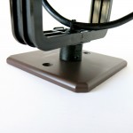 Chocolate brown LilleBror wall lamp/spotlight by Louis Poulsen of Denmark, 1970s  