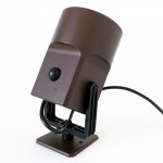 Chocolate brown LilleBror wall lamp/spotlight by Louis Poulsen of Denmark, 1970s  