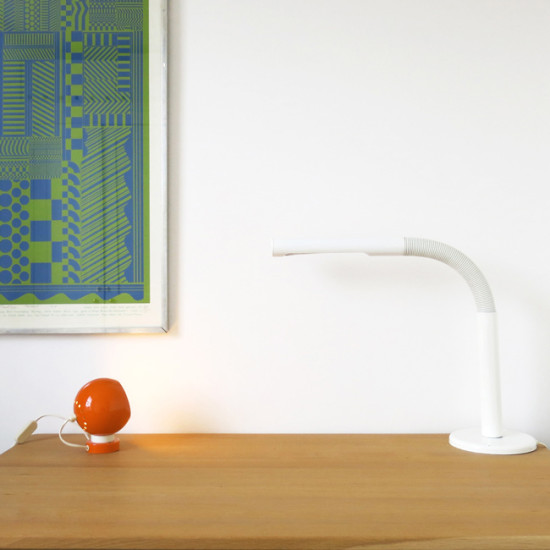Lampadari Reggiani bright orange magnetic ball lamp made in Italy