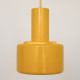Award-winning Piccolo series yellow pendant lamp by Lyfa of Denmark, 1970s