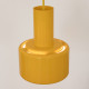 Award-winning Piccolo series yellow pendant lamp by Lyfa of Denmark, 1970s