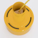 Award-winning Piccolo series yellow pendant lamp by Lyfa of Denmark, 1970s