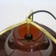 Single pendant light by Jo Hammerborg for Fog & Mørup, 1970s acrylic and brass