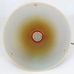 Single pendant light by Jo Hammerborg for Fog & Mørup, 1970s acrylic and brass  
