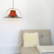 Single pendant light by Jo Hammerborg for Fog & Mørup, 1970s acrylic and brass