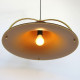 Single pendant light by Jo Hammerborg for Fog & Mørup, 1970s acrylic and brass