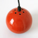 Small orange ES Horn Belysning of Denmark ball pendant spotlight, 1960s/70s