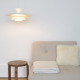 Large vintage Danish modern multi-layered pendant light by Top Lamper, 1970s