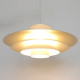 Large vintage Danish modern multi-layered pendant light by Top Lamper, 1970s