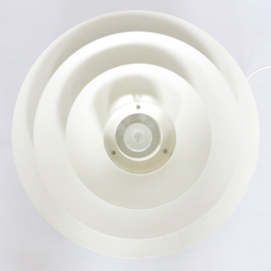 Large vintage Danish modern multi-layered pendant light by Top Lamper, 1970s