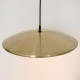Brass Diskos pendant light by Jo Hammerborg for Fog & Mørup, 1960s