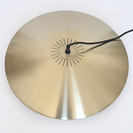 Brass Diskos pendant light by Jo Hammerborg for Fog & Mørup, 1960s