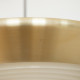 Brass Diskos pendant light by Jo Hammerborg for Fog & Mørup, 1960s