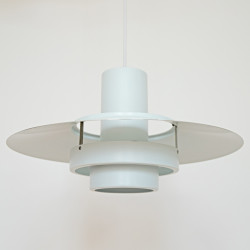 White Falcon pendant light designed by Andreas Hansen for Fog & M&oslash;rup, 1960s 