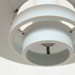 White Falcon pendant light designed by Andreas Hansen for Fog & Mørup, 1960s  