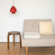 Red Utzon Pendel designed by Jørn Utzon for Nordisk Solar Compagni, 1950s