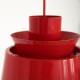 Red Utzon Pendel designed by Jørn Utzon for Nordisk Solar Compagni, 1950s