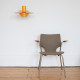 Egg-yolk yellow Falcon pendant light by Andreas Hansen for Fog & Mørup, 1960s