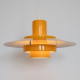 Egg-yolk yellow Falcon pendant light by Andreas Hansen for Fog & Mørup, 1960s