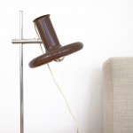 Optima brown table lamp by Hans Due for Fog & Mørup, early 70s  
