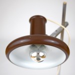 Optima brown table lamp by Hans Due for Fog & Mørup, early 70s  