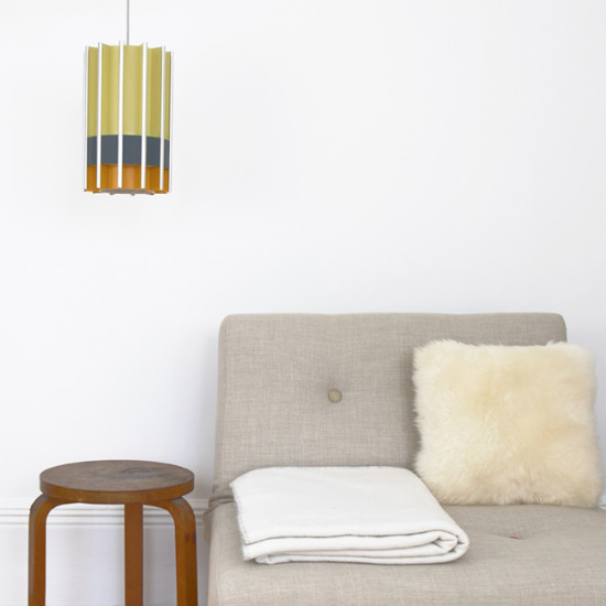 Danish modern hygge-style pendant light by Bent Karlby for Lyfa, 1960s