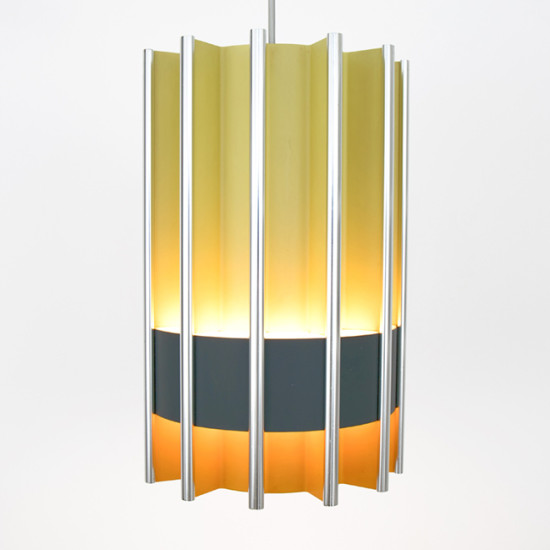 Danish modern hygge-style pendant light by Bent Karlby for Lyfa, 1960s