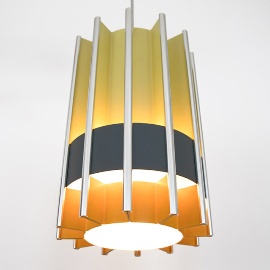 Danish modern hygge-style pendant light by Bent Karlby for Lyfa, 1960s