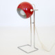 1970s Abo Randers Danish tall Stat pop art ball lamp in red
