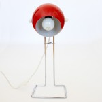 1970s Abo Randers Danish tall Stat pop art ball lamp in red  
