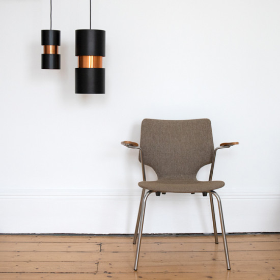 Vesuv pendant light pair by Jo Hammerborg for Fog & Mørup, 1960s