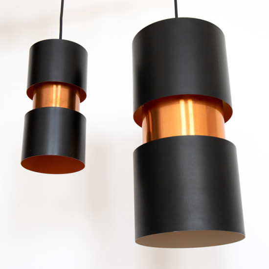 北欧60年代 Hammerborg for Fog & Morup VESUV Vesuv pendant light pair by Jo Hammerborg for Fog & Mørup, 1960s