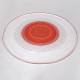 Concentric rings large circular target tablecloth made in Norway 60s/70s