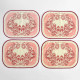 Four tablemats with print design by Bjørn Wiinblad, Denmark 1960s