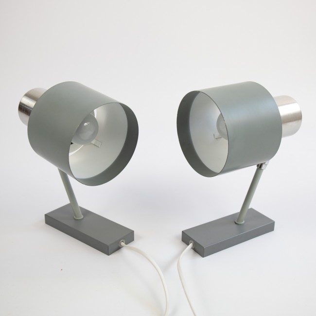 Pair of Alfa wall lamps by Jo Hammerborg for Fog & Mørup, 1960s