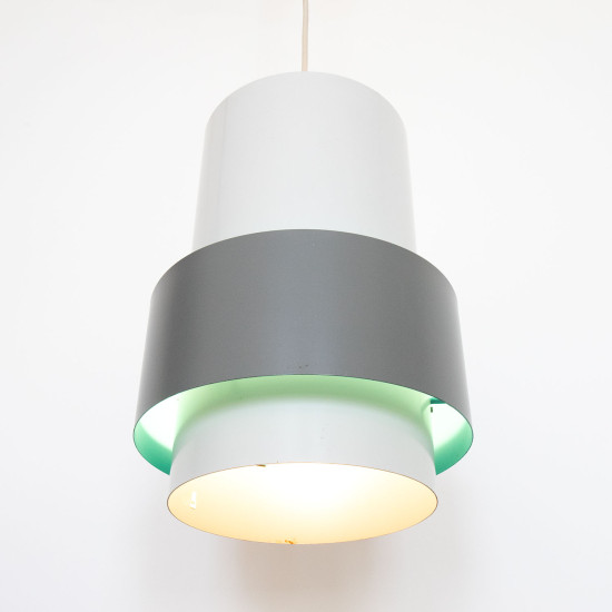 Central industrial pendant light by Jo Hammerborg for Fog & Mørup, 1967