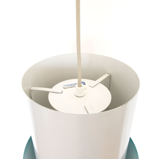 Central industrial pendant light by Jo Hammerborg for Fog & Mørup, 1967
