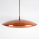 Copper Diskos pendant light by Jo Hammerborg for Fog & Mørup, 1960s