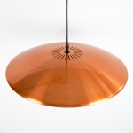 Copper Diskos pendant light by Jo Hammerborg for Fog & Mørup, 1960s  
