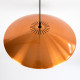 Copper Diskos pendant light by Jo Hammerborg for Fog & Mørup, 1960s