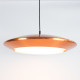 Copper Diskos pendant light by Jo Hammerborg for Fog & Mørup, 1960s