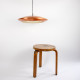 Copper Diskos pendant light by Jo Hammerborg for Fog & Mørup, 1960s