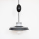 Danish 1950s midcentury modern P528 pendant light by Bent Karlby for Lyfa