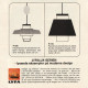 Danish 1950s midcentury modern P528 pendant light by Bent Karlby for Lyfa