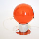 Orange and chrome ball lamp made in Italy 1970s