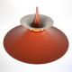 Orange Radius pendant light designed by Erik Balslev for Fog & Mørup