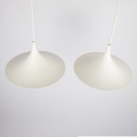 Semi pendant light pair by Bonderup & Thorup for Fog & Mørup/Lyfa, 1970s